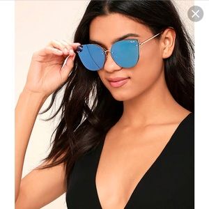 Quay women’s Lexi cat-eye blue/gold